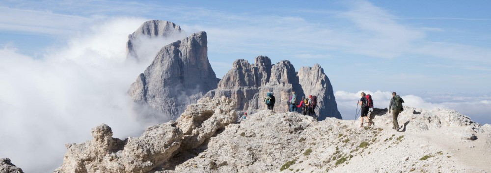 From the Base of Marmolada to the Karer Pass