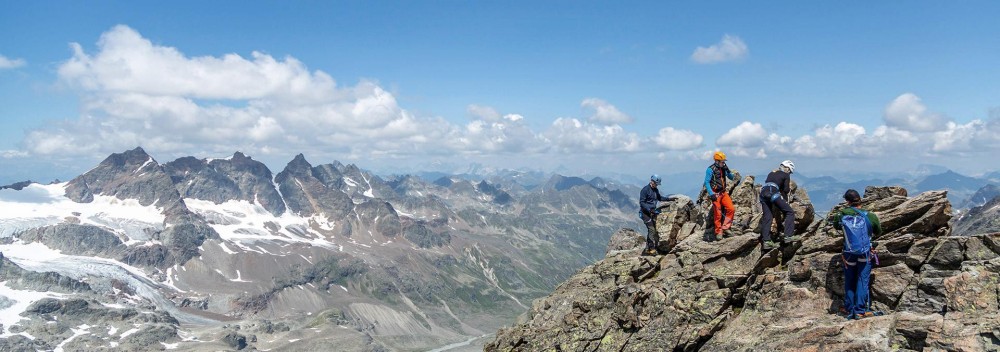 Grundlegender Bergsteigenkurs in der Silvretta Region