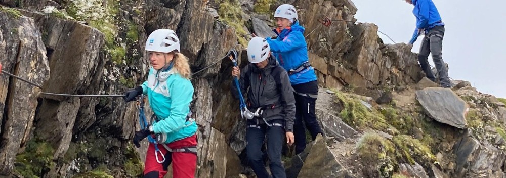 Bergsteigen auf dem Venediger Höhenweg über Klettersteige